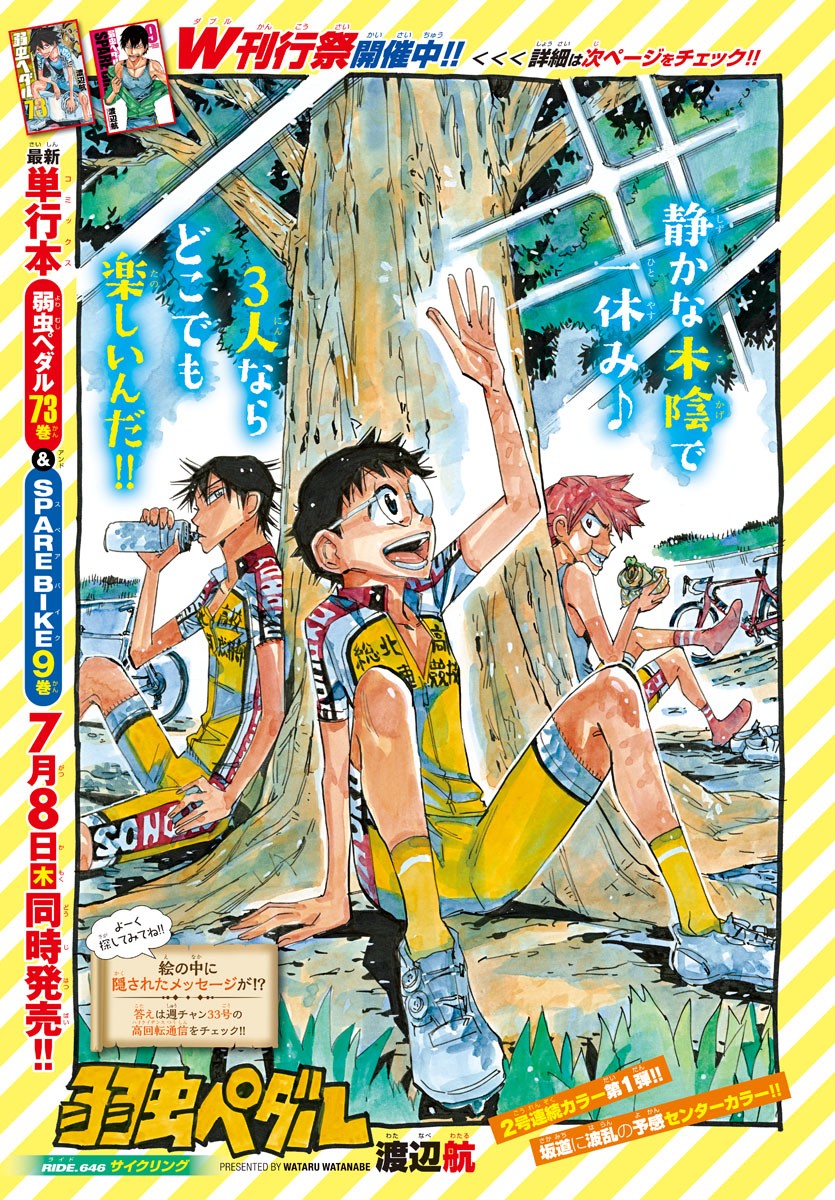 Yowamushi Pedal Chapter 646 1ページ