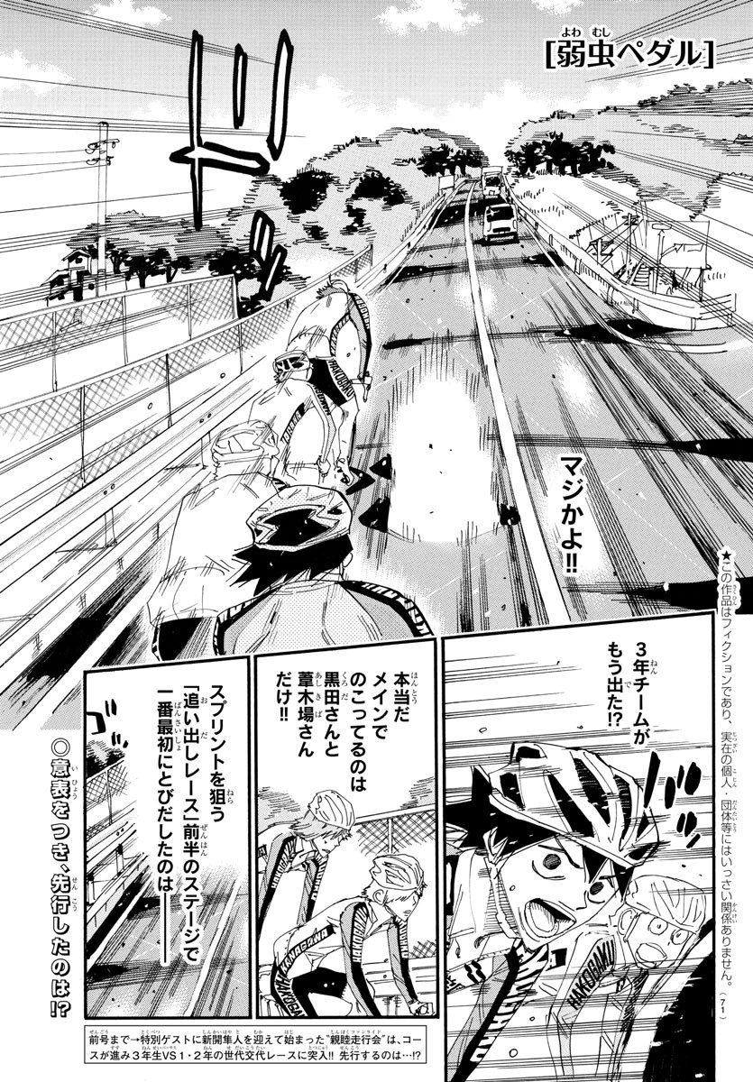 Yowamushi Pedal Chapter 664 1ページ