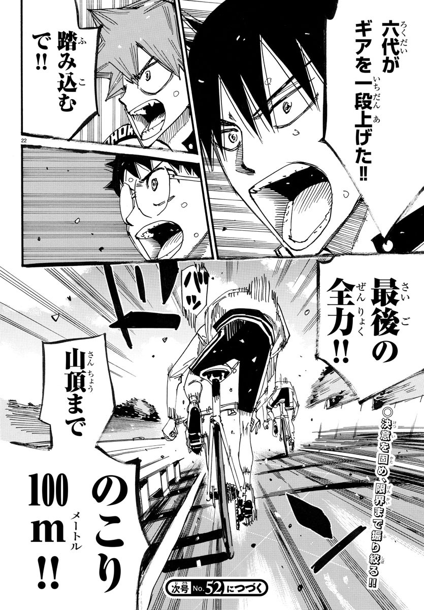 Yowamushi Pedal Chapter 708 22ページ