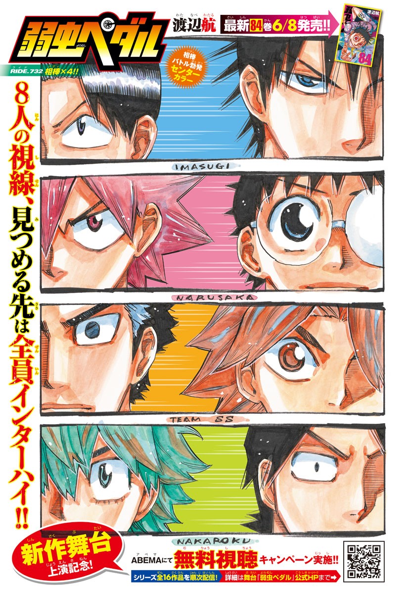Yowamushi Pedal Chapter 732 1ページ