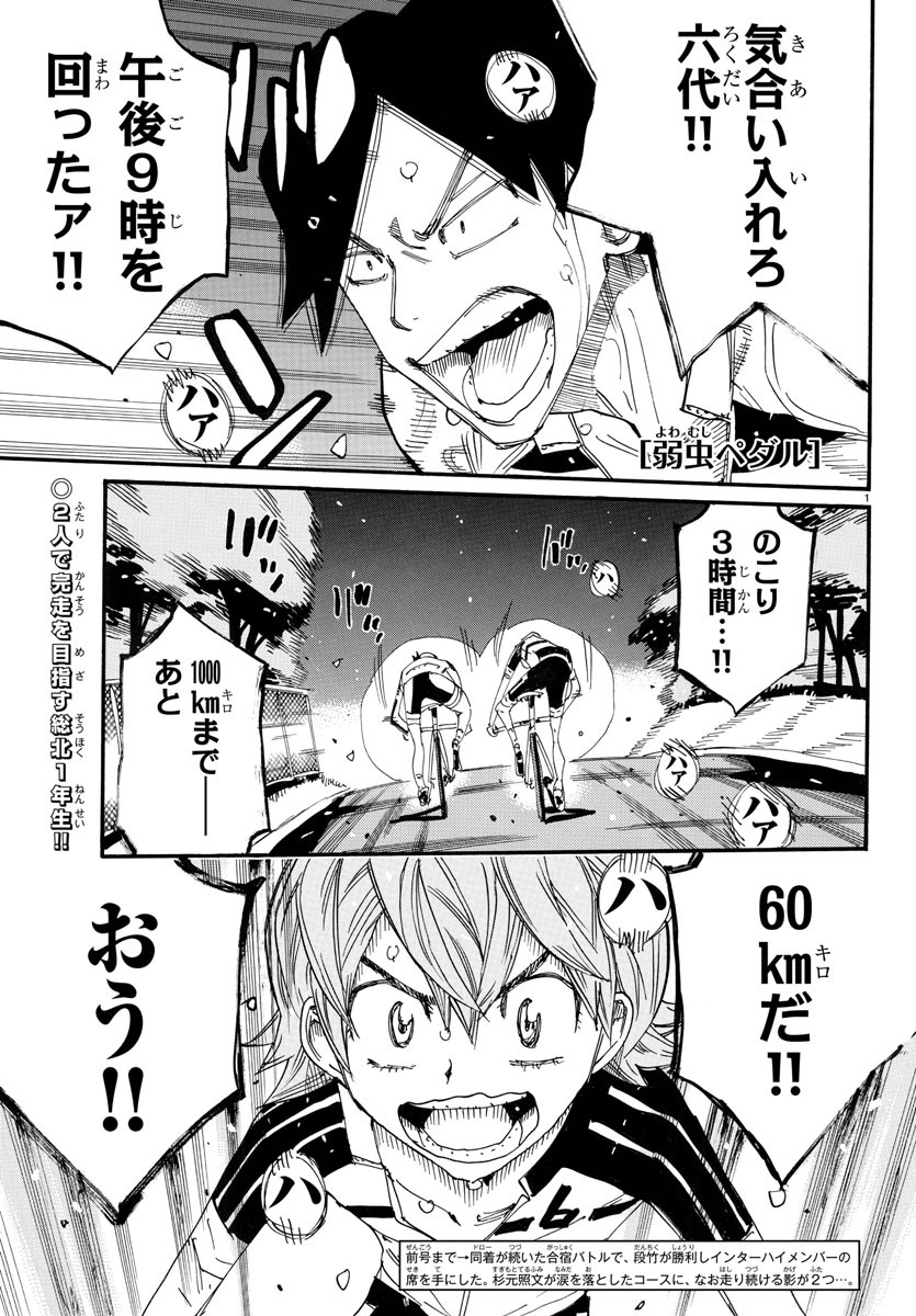 Yowamushi Pedal Chapter 748 1ページ