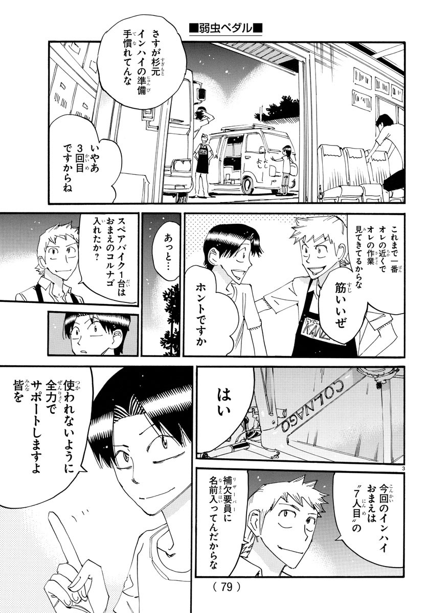 Yowamushi Pedal Chapter 754 3ページ