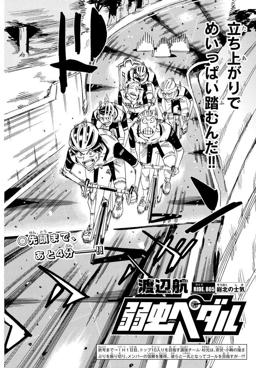 Yowamushi Pedal Chapter 805 2ページ