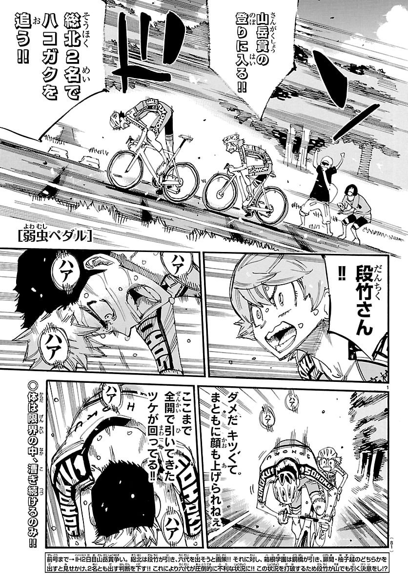 Yowamushi Pedal Chapter 868 1ページ
