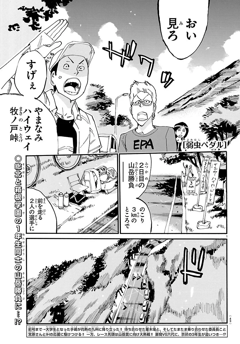 Yowamushi Pedal Chapter 873 1ページ