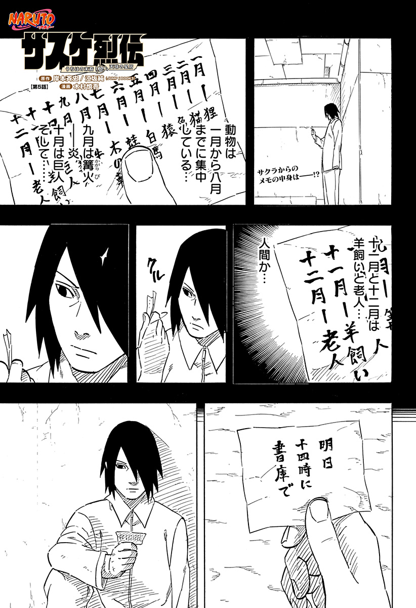 Naruto: Sasuke Retsuden - Uchiha no Matsuei to Tenkyu no Hoshikuzu Chapter 5 1ページ
