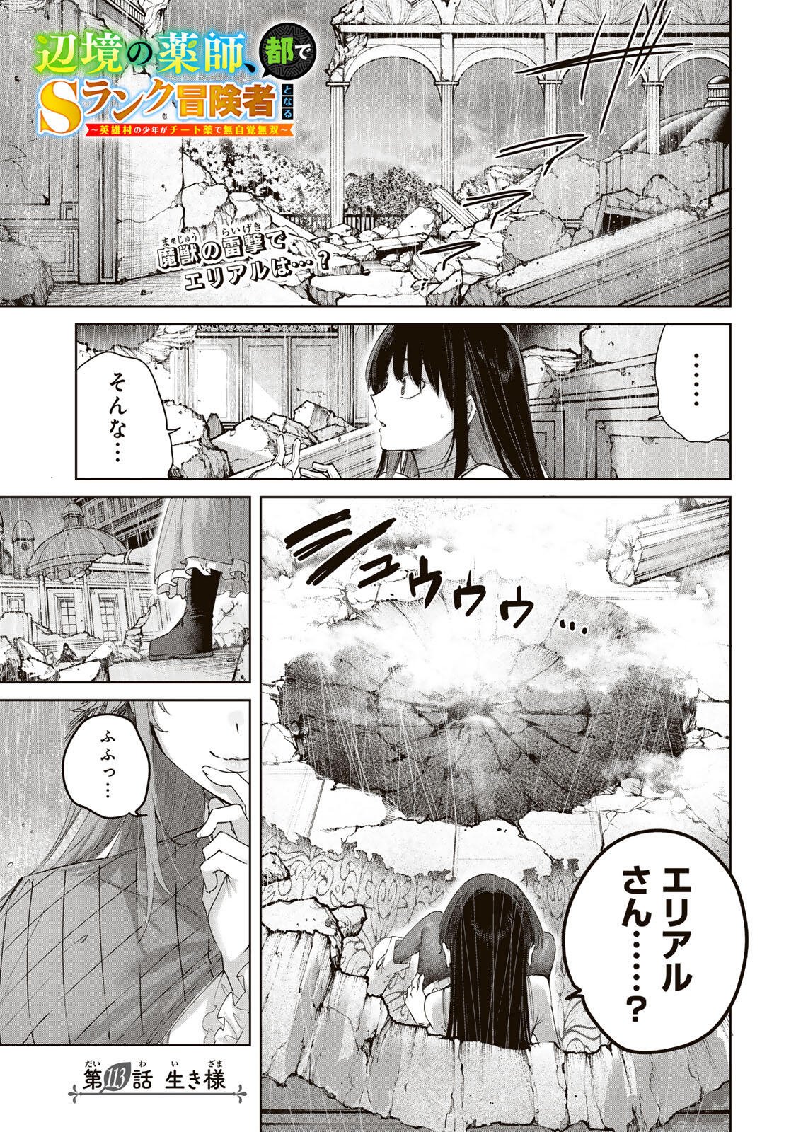 Henkyou no Yakushi, Miyako de S Rank Boukensha to naru Chapter 113 1ページ