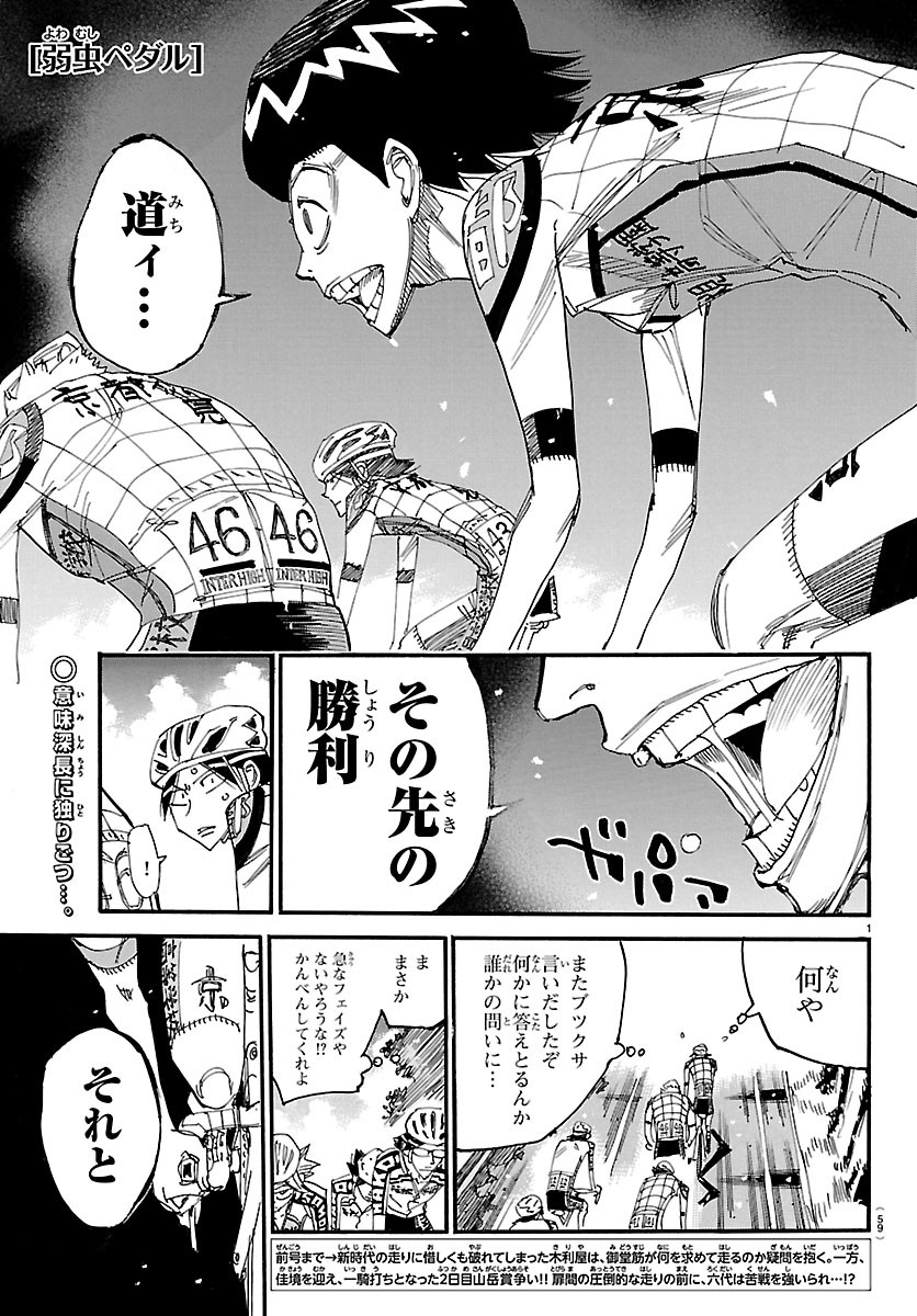 Yowamushi Pedal Chapter 877 1ページ