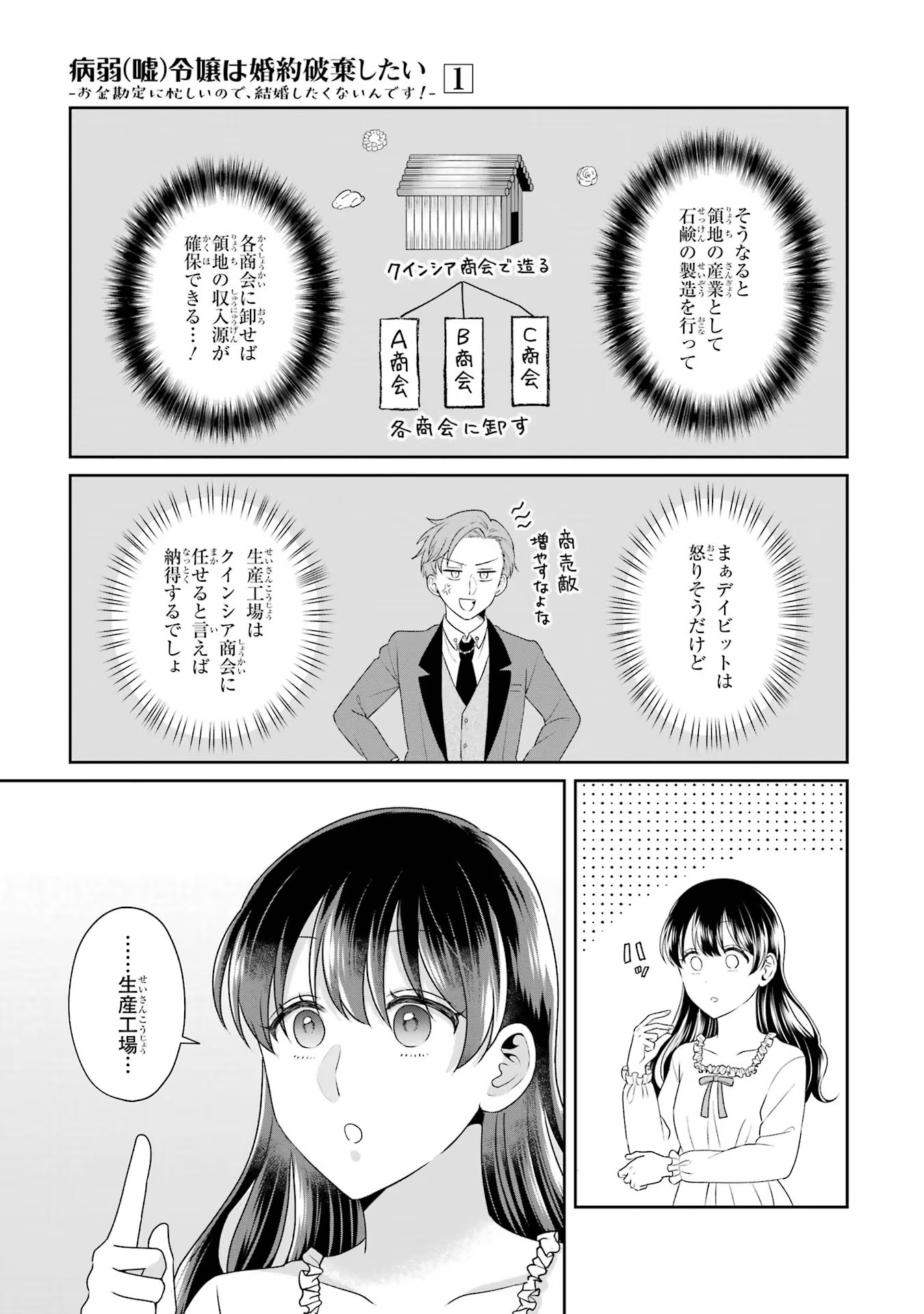 Byoujaku (Uso) Reijou wa Konyaku Haki shitai - Okane Kanjou ni Isogashii no de, Kekkon shitakunain desu! Chapter 5 23ページ
