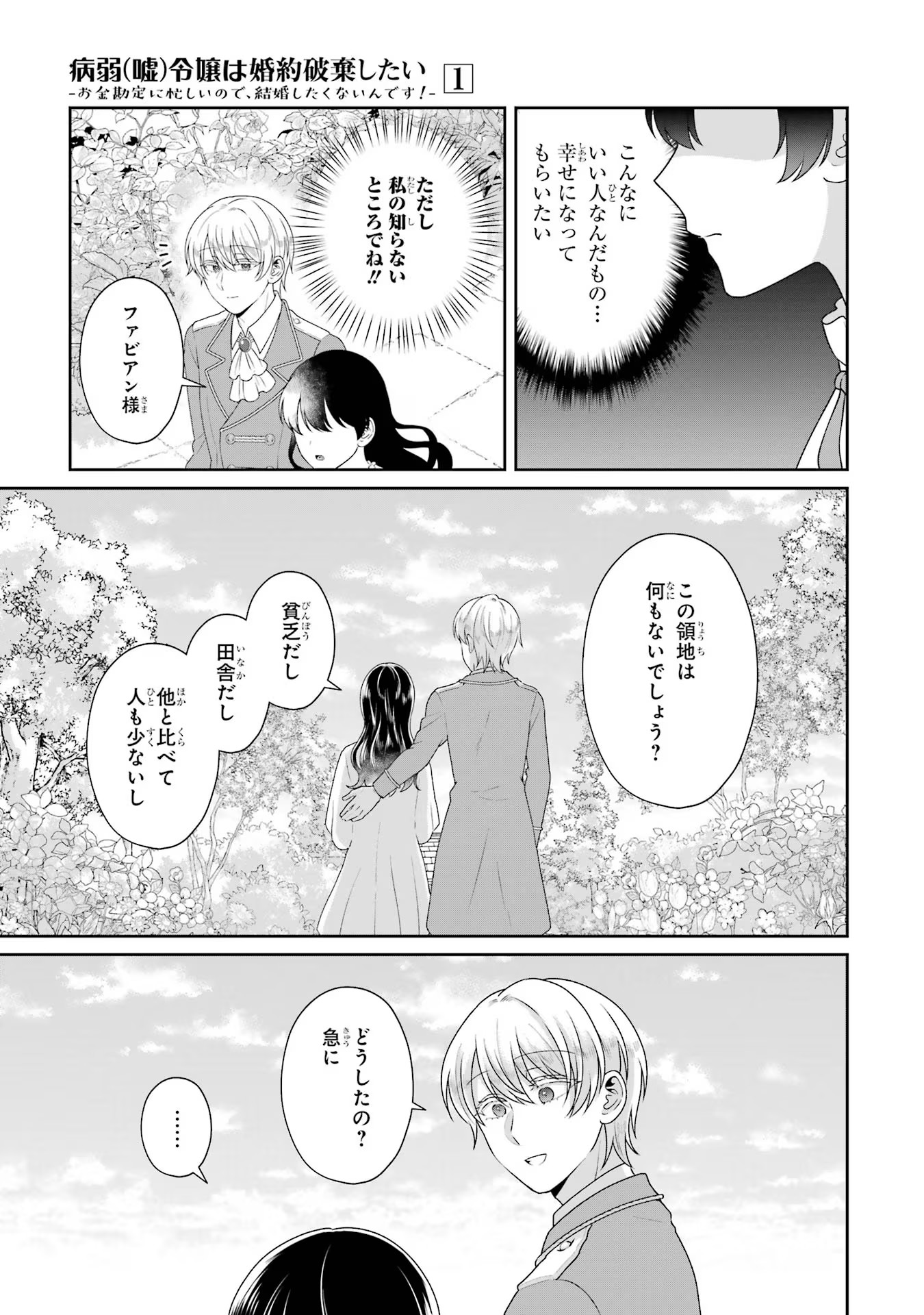 Byoujaku (Uso) Reijou wa Konyaku Haki shitai - Okane Kanjou ni Isogashii no de, Kekkon shitakunain desu! Chapter 6 11ページ