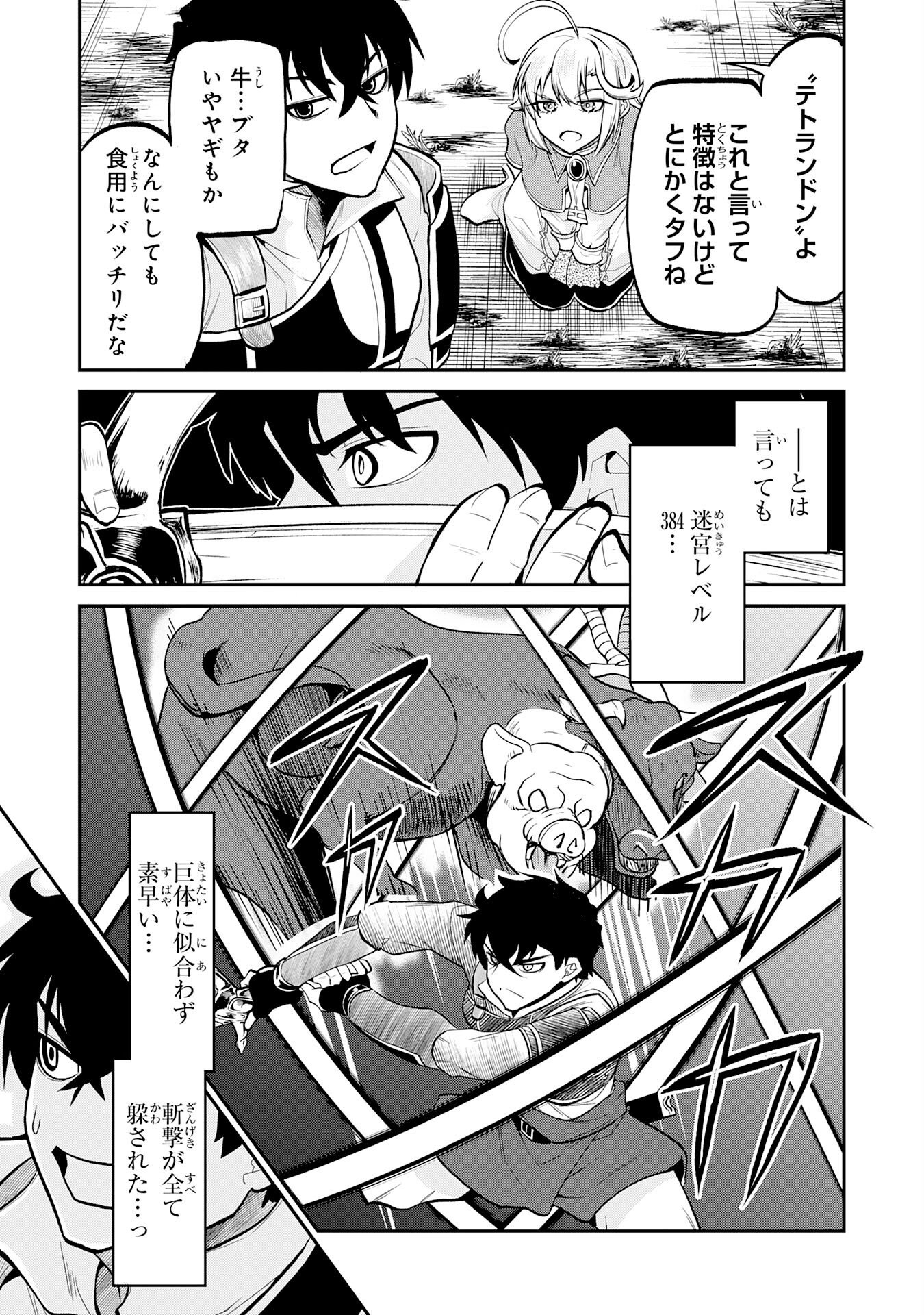 Jingai Kenshi wa Chikara ni Miserare Ura Meikyuu wo Kouryaku Su Chapter 11 17ページ