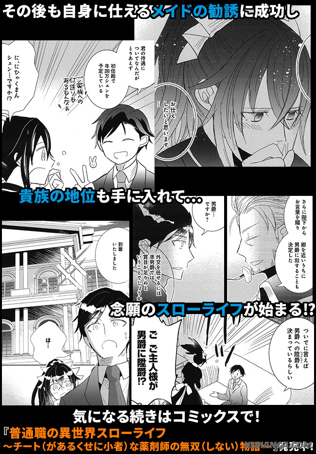 Futsu Shoku no Isekai Slow Life Cheat (ga aru Kuse ni Komono) na Yakuzaishi no Musou (Shinai) Monogatari Chapter 2.2 11ページ