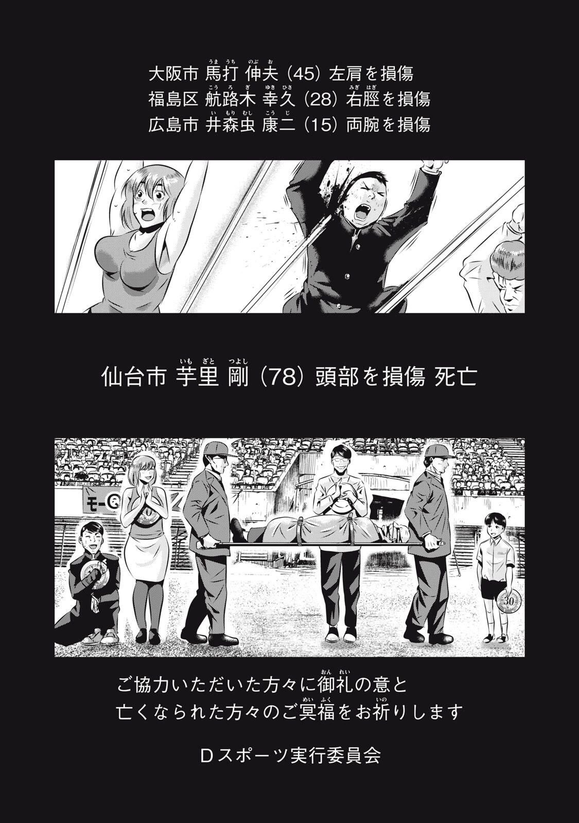 Gyakusatsu Stadium Chapter 20 1ページ