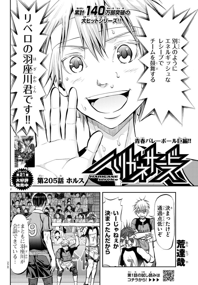 Harigane Service Chapter 205 2ページ