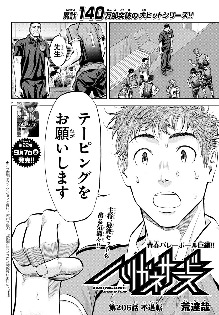 Harigane Service Chapter 206 2ページ