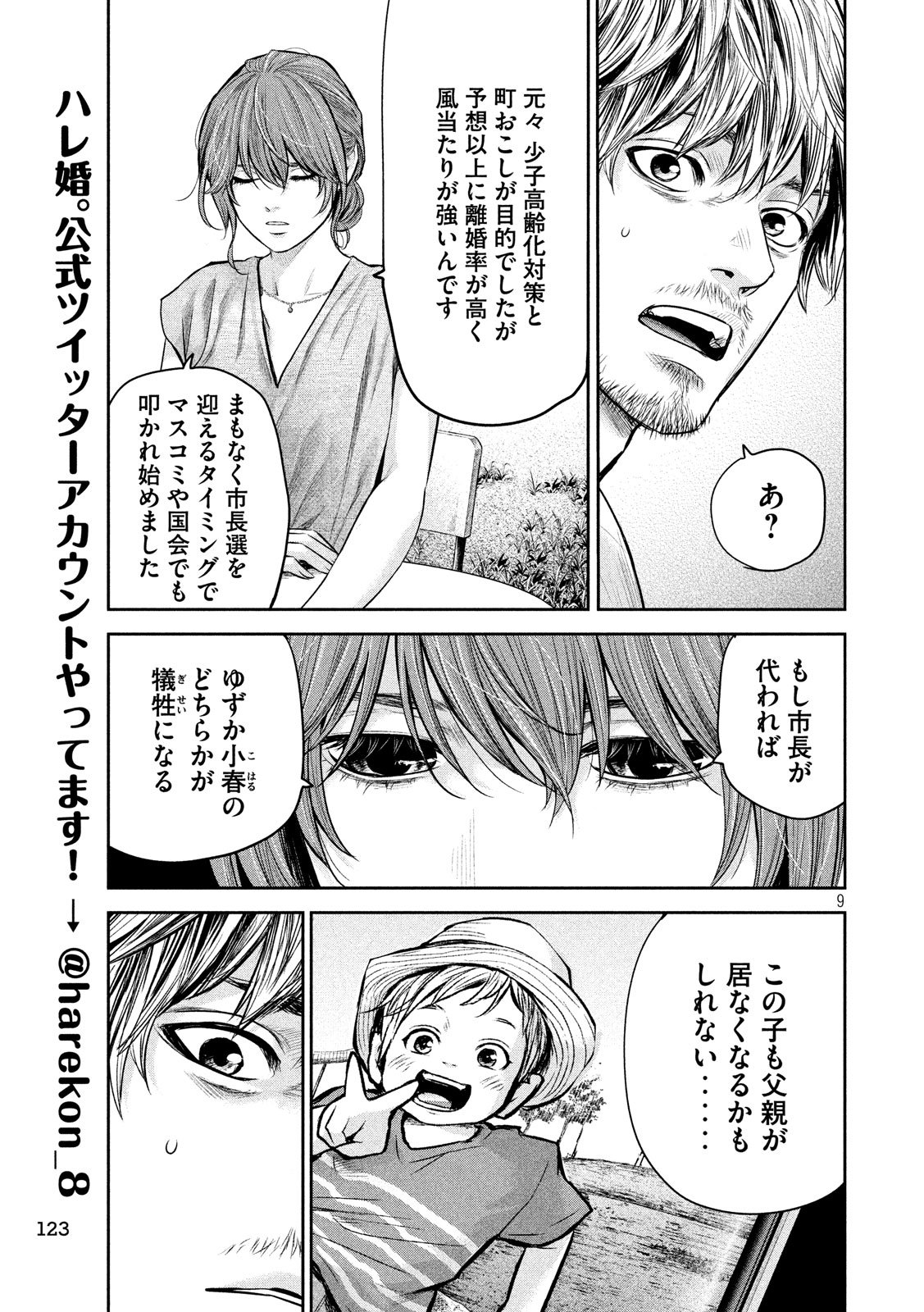 Hare Kon. Chapter 175 9ページ