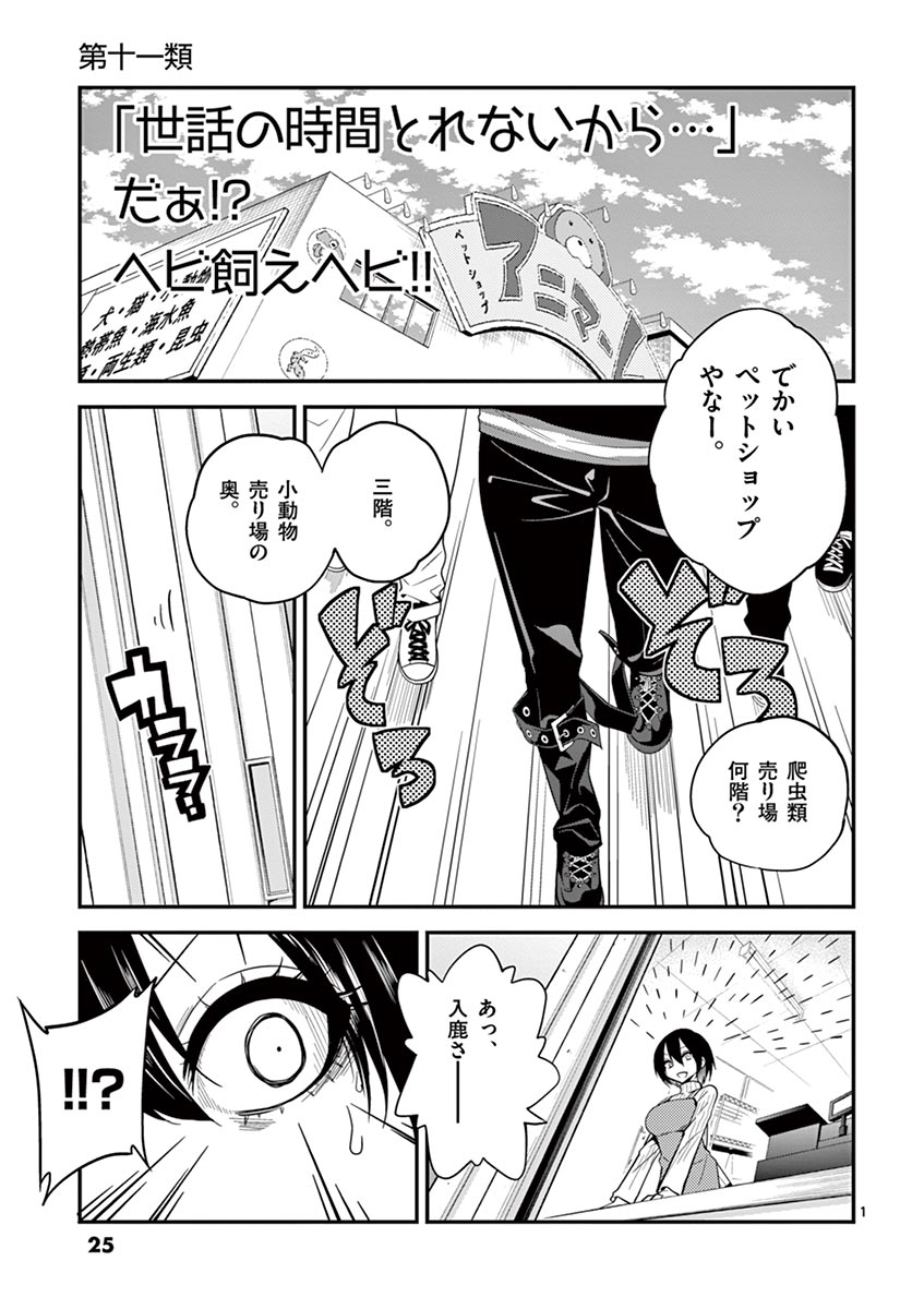 Himitsu no Reptiles Chapter 11 1ページ