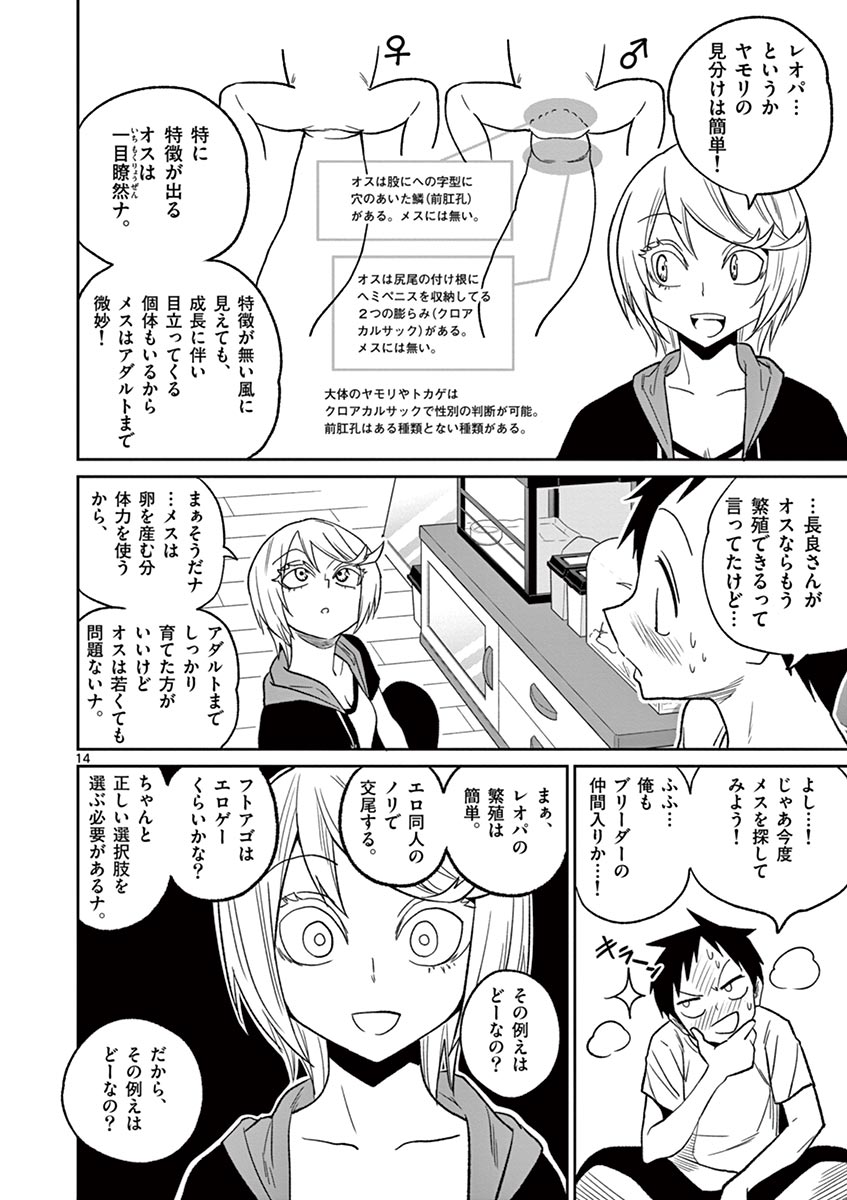 Himitsu no Reptiles Chapter 32 14ページ
