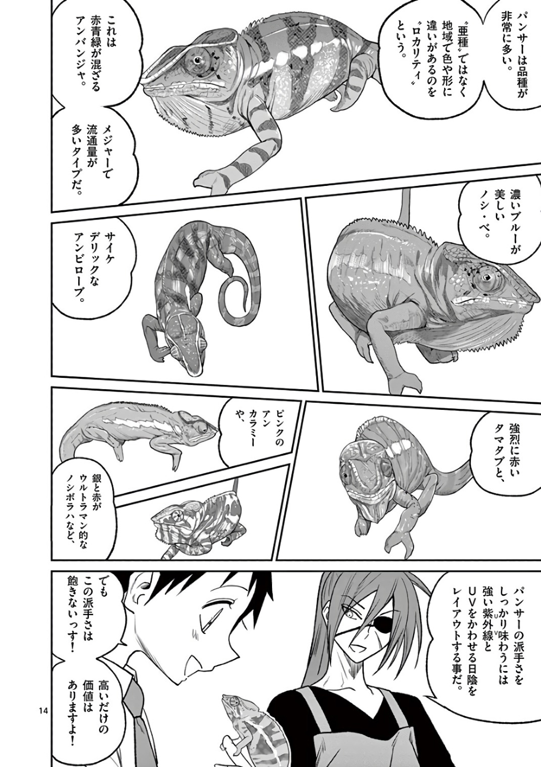 Himitsu no Reptiles Chapter 39 14ページ