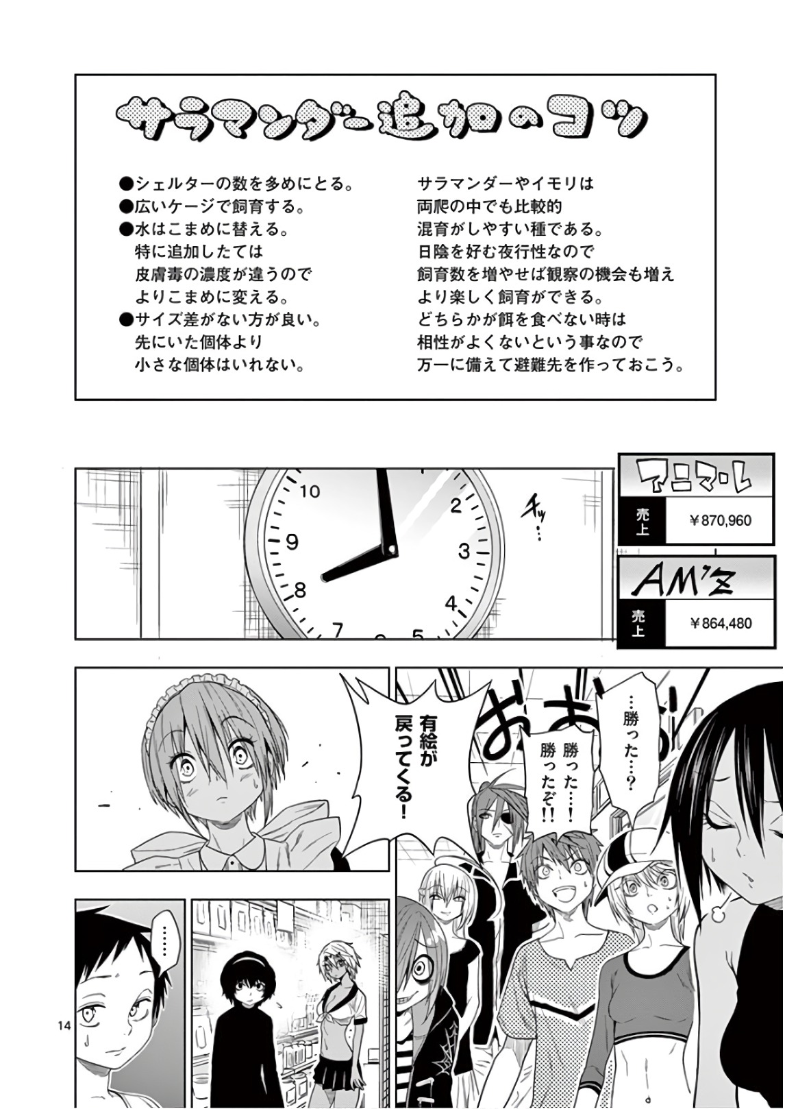 Himitsu no Reptiles Chapter 65 14ページ