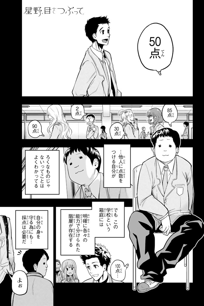 Hoshino, Me o Tsubutte. Chapter 37 1ページ
