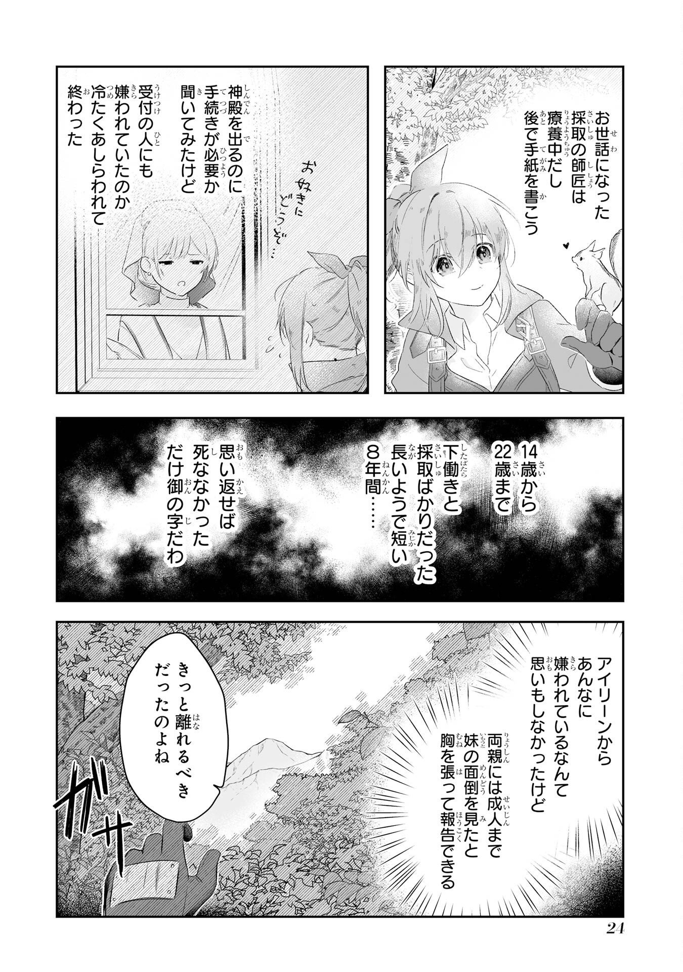 Seijou no Ane desu ga, Imouto no Tame no Tokushu Masekiya Tokushu Yakusou no Saishu wo Yametara, Ringoku no Majutsushi-sama no Moto de Shiawase ni narimashita! Chapter 1 22ページ