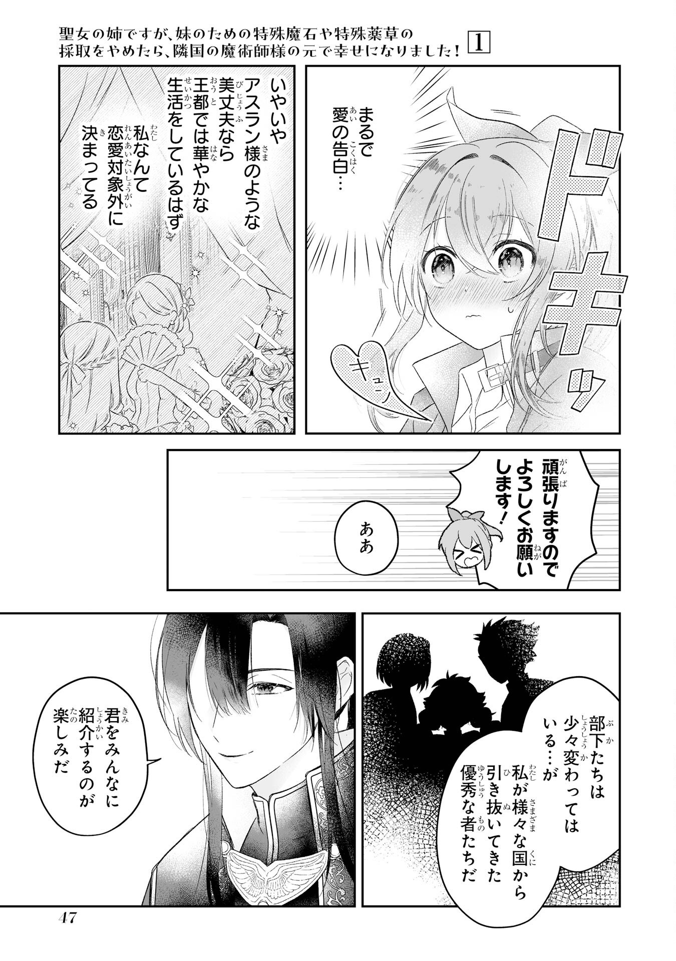 Seijou no Ane desu ga, Imouto no Tame no Tokushu Masekiya Tokushu Yakusou no Saishu wo Yametara, Ringoku no Majutsushi-sama no Moto de Shiawase ni narimashita! Chapter 1 45ページ
