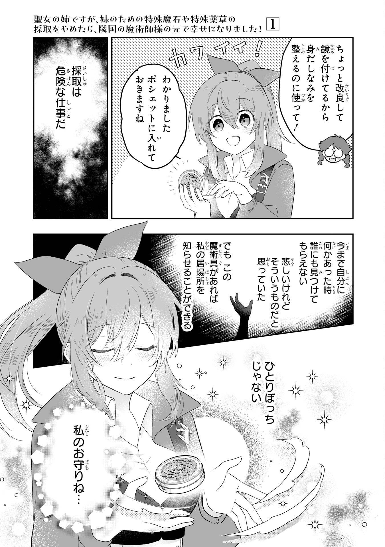 Seijou no Ane desu ga, Imouto no Tame no Tokushu Masekiya Tokushu Yakusou no Saishu wo Yametara, Ringoku no Majutsushi-sama no Moto de Shiawase ni narimashita! Chapter 2 11ページ