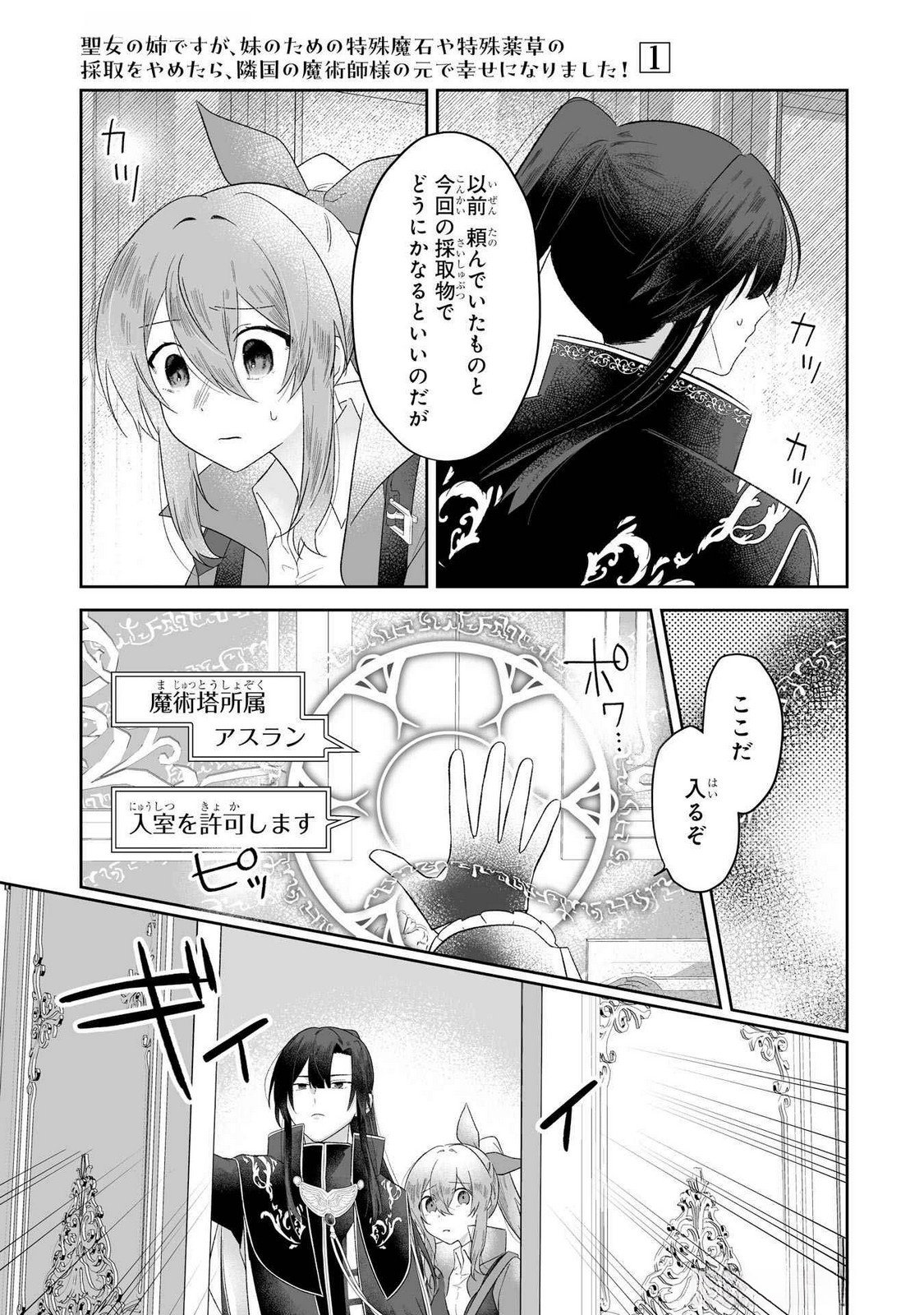 Seijou no Ane desu ga, Imouto no Tame no Tokushu Masekiya Tokushu Yakusou no Saishu wo Yametara, Ringoku no Majutsushi-sama no Moto de Shiawase ni narimashita! Chapter 3 15ページ