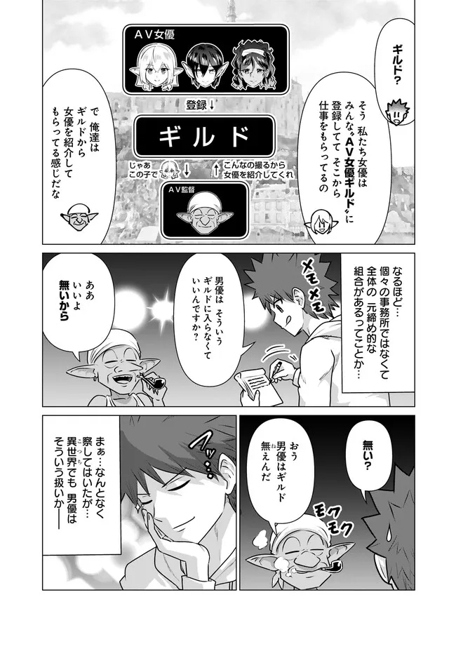 Isekai Pornstar ~Shiru Danyuu ga Isekai Tensei shite Ero Chishiki Furu Katsuyo de Musou Danyuu ni naru Hanashi~ Chapter 14 7ページ