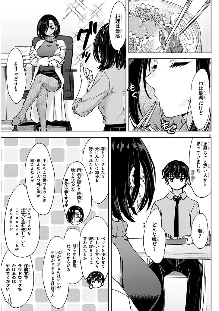 Amamori Junna wa Shitsudo ga Takai Chapter 4 11ページ