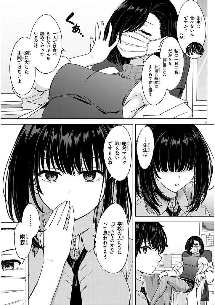 Amamori Junna wa Shitsudo ga Takai Chapter 4 13ページ