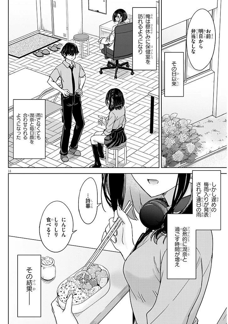 Amamori Junna wa Shitsudo ga Takai Chapter 4 14ページ