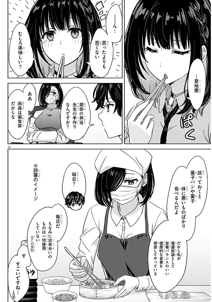 Amamori Junna wa Shitsudo ga Takai Chapter 4 10ページ