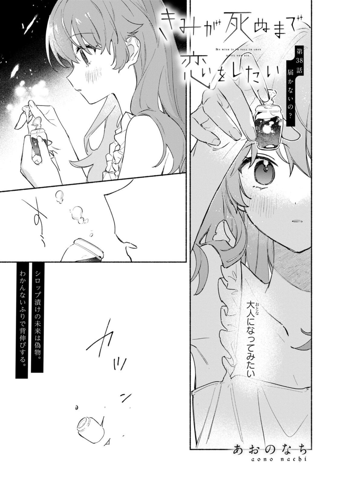 Kimi ga Shinu made Koi o Shitai Chapter 38.1 1ページ