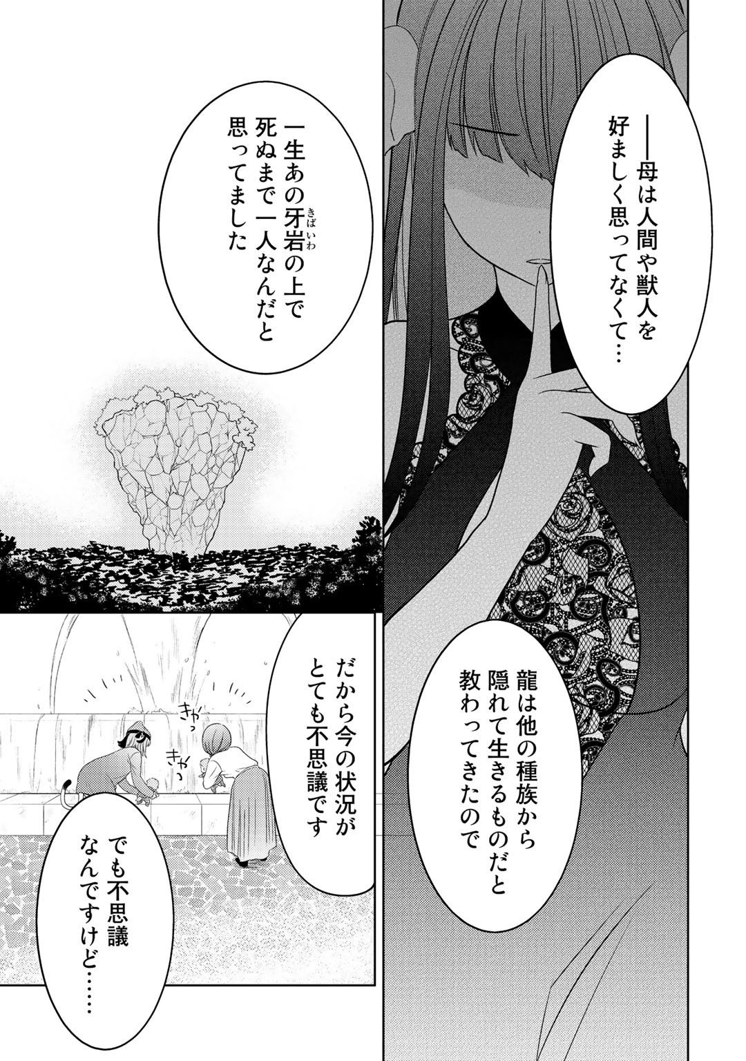 Kitaku Tochuu de Yome to Musume ga dekita n dakedo, Dragon datta. Chapter 11 17ページ