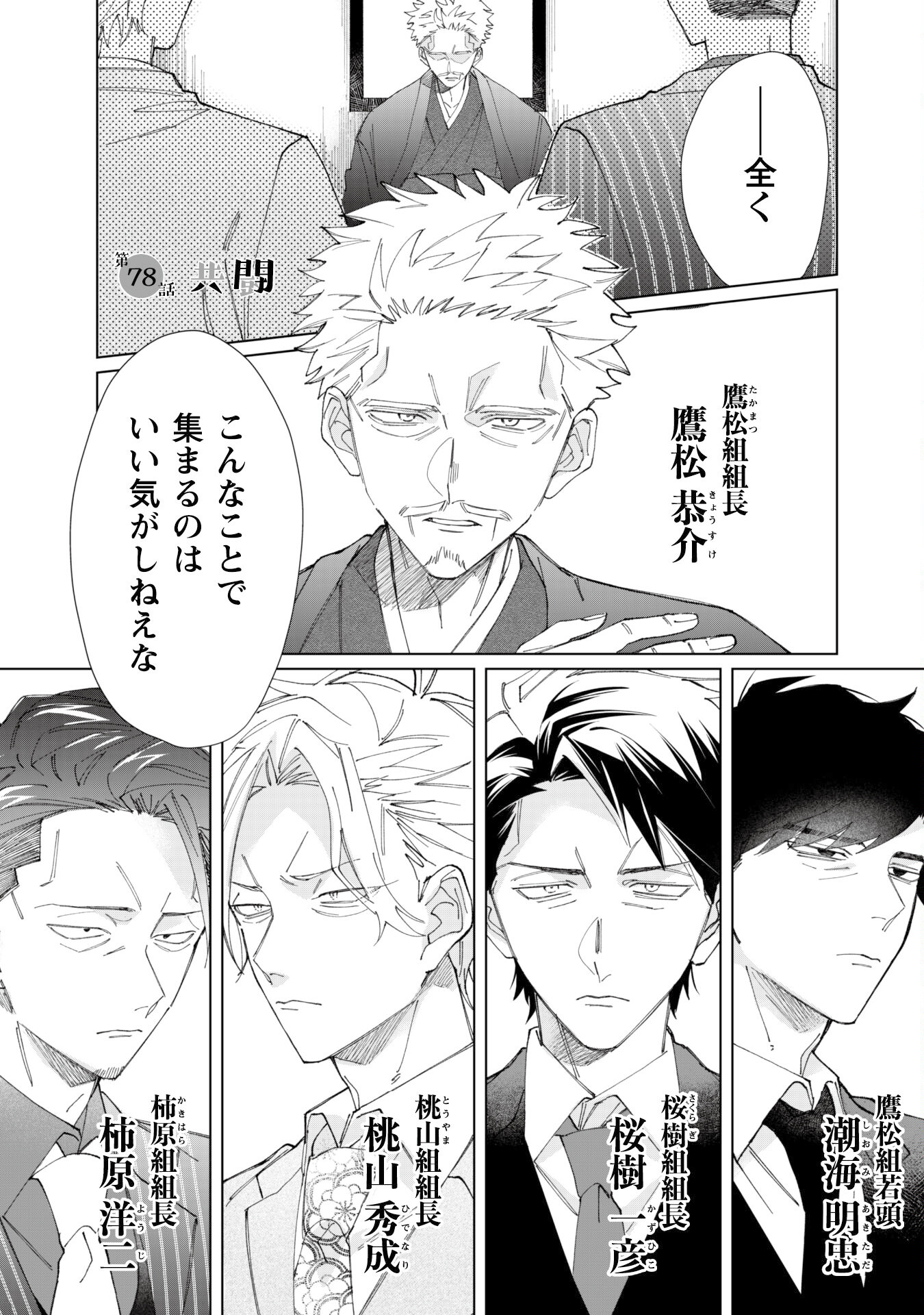 Kumichou Musume to Sewagakari Chapter 78 1ページ