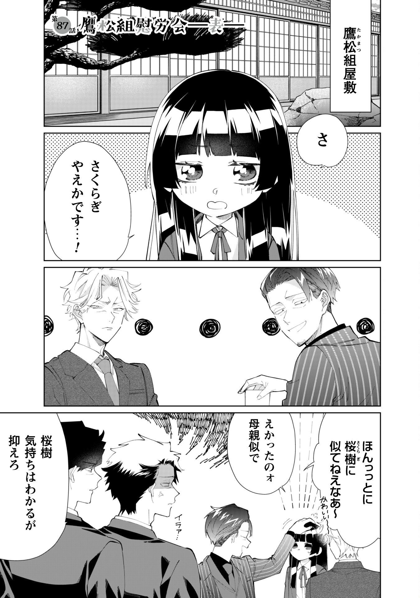 Kumichou Musume to Sewagakari Chapter 87 1ページ