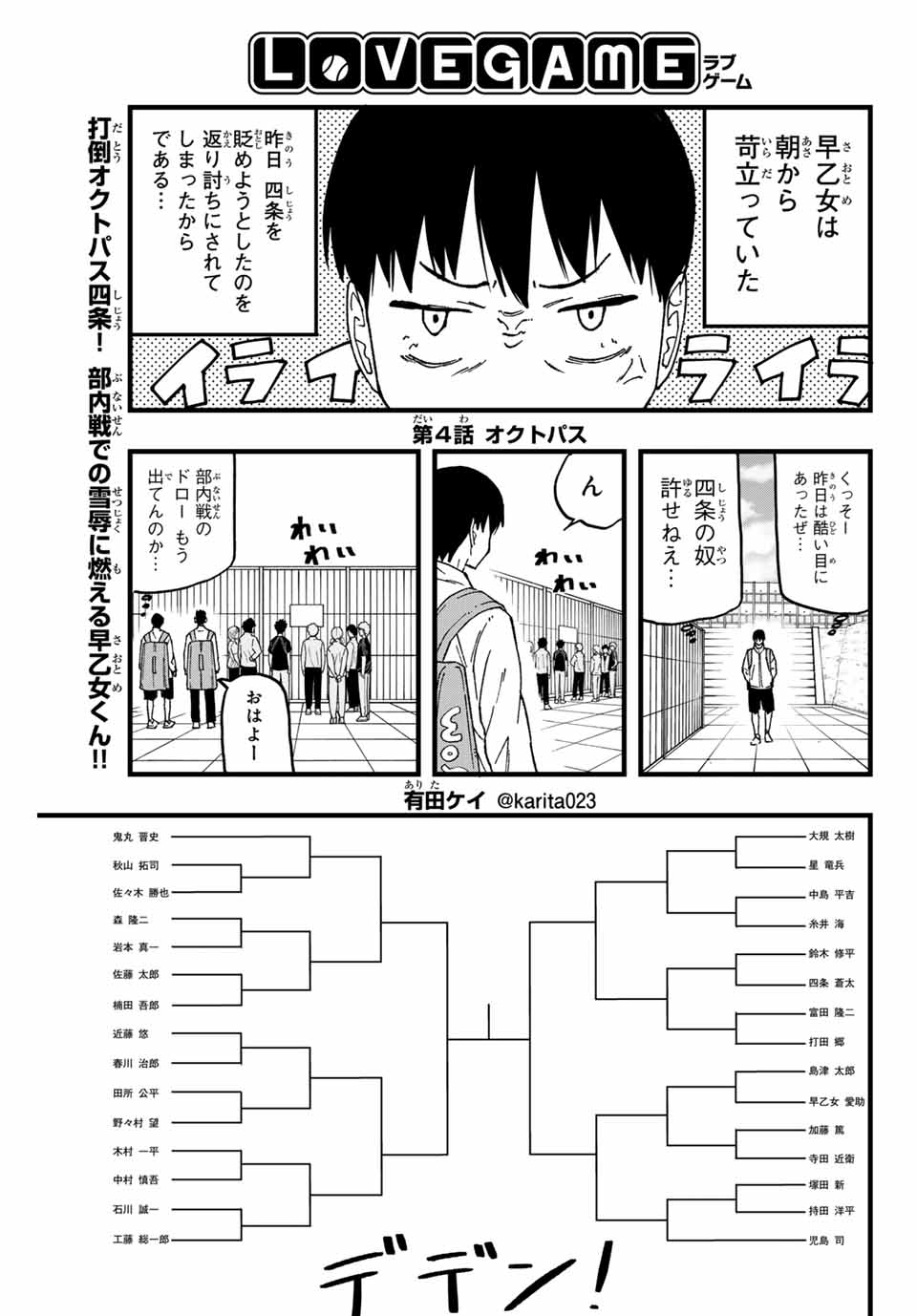 LoVE GAME (ARITA Kei) Chapter 4 1ページ