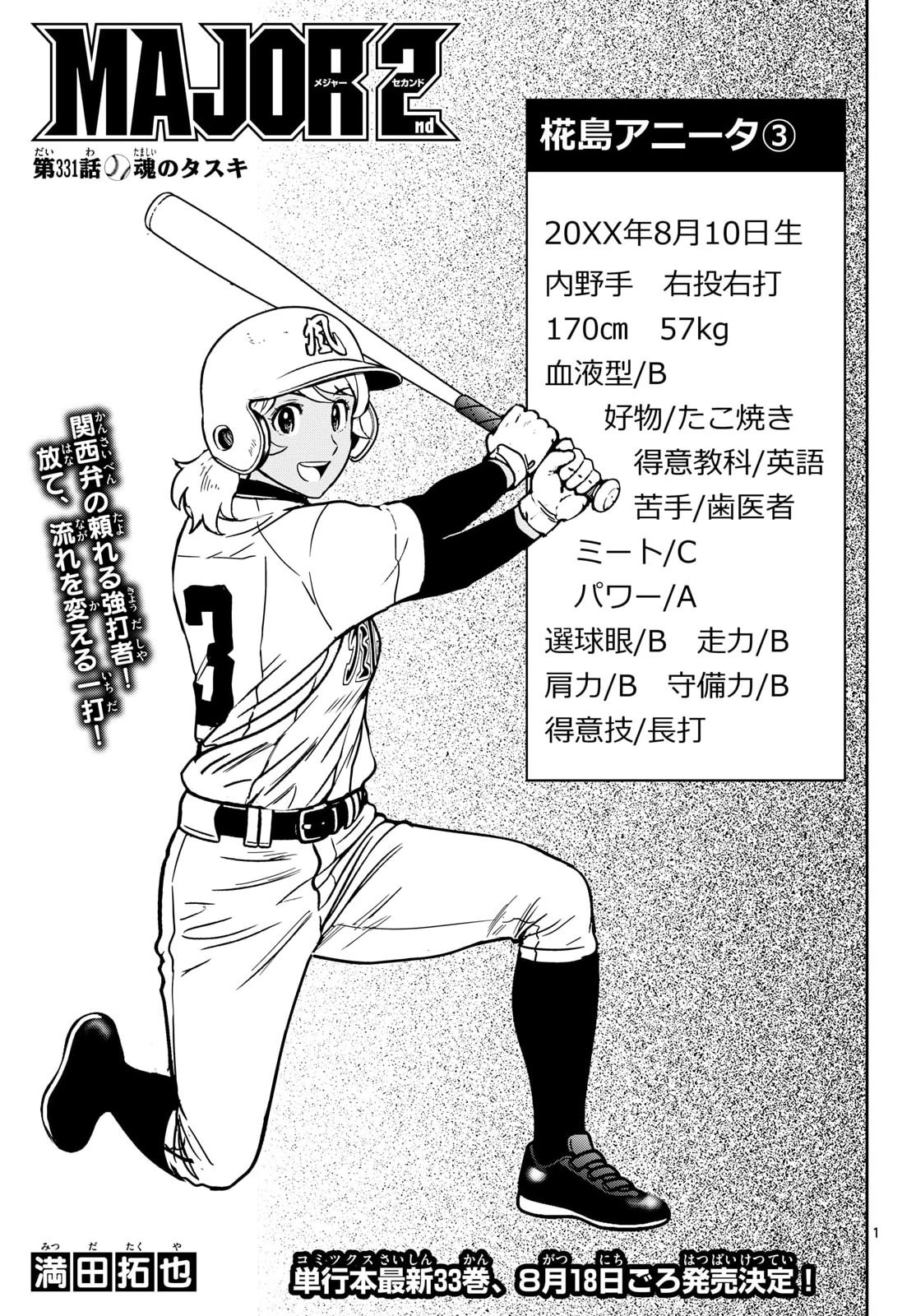 Major 2nd Chapter 331 1ページ