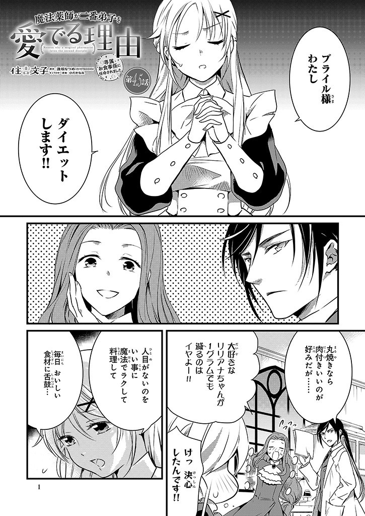 Mahou Yakushi ga Niban Deshi wo Mederu Riyuu: Senzoku Oshokujigakari ni Ninmei saremashita Chapter 4.5 1ページ