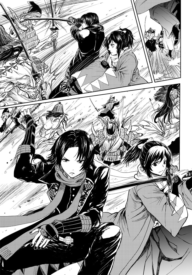 Manga Musical "Touken Ranbu" Bakumatsu Tenrouden Chapter 2 12ページ