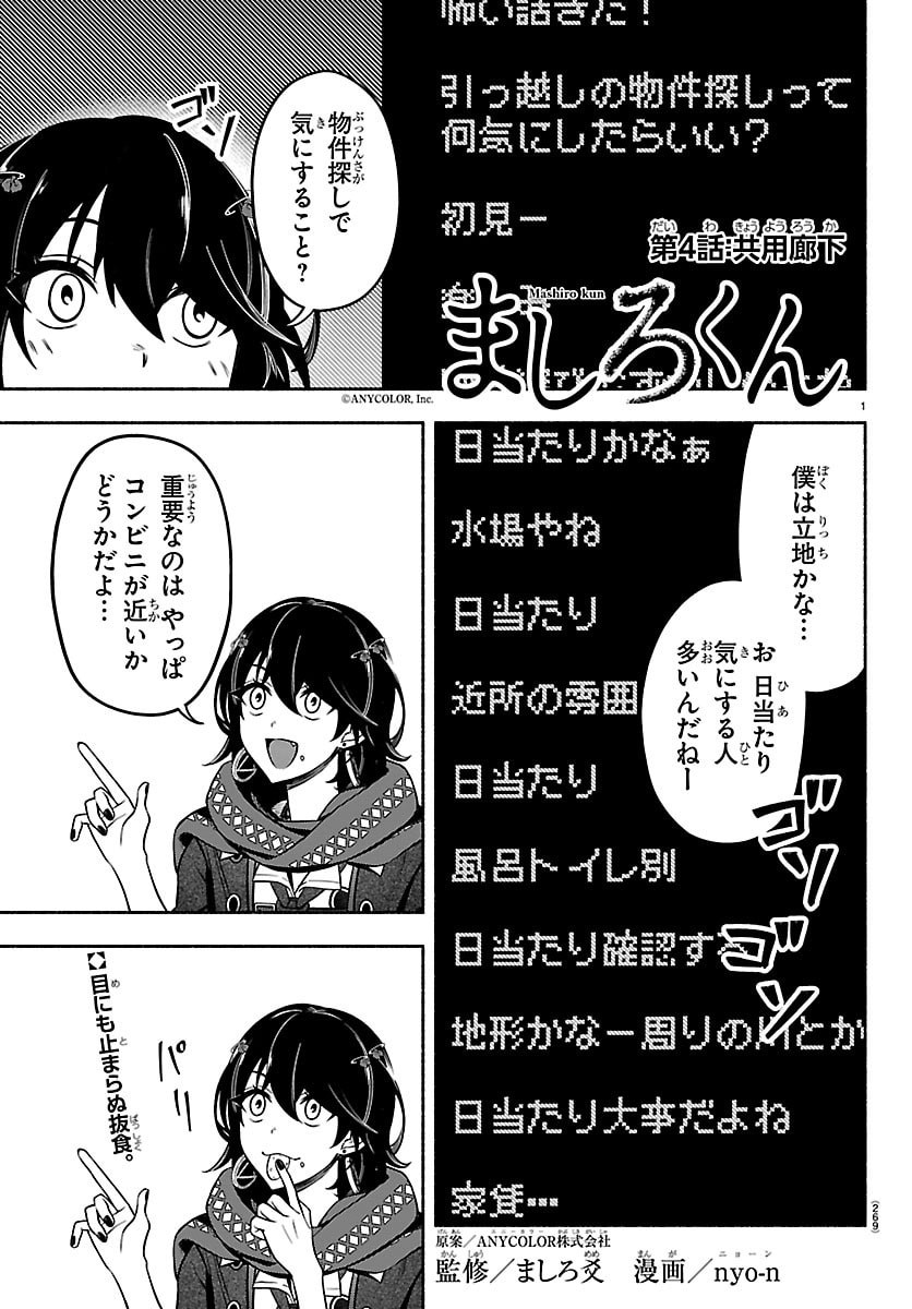 Mashiro-kun Chapter 4 1ページ