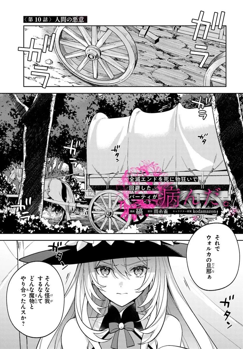 Zenmetsu End wo Shi ni Monogurui de Kaihi Shita. Party ga Yanda. Chapter 10.1 1ページ