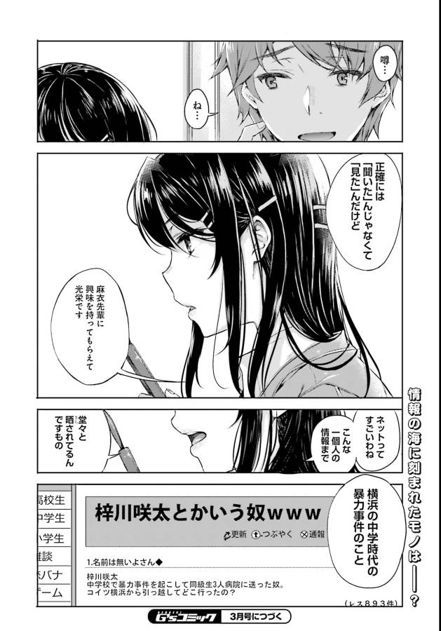 Seishun Buta Yarou wa Bunny Girl Senpai no Yume o Minai Chapter 2 14ページ