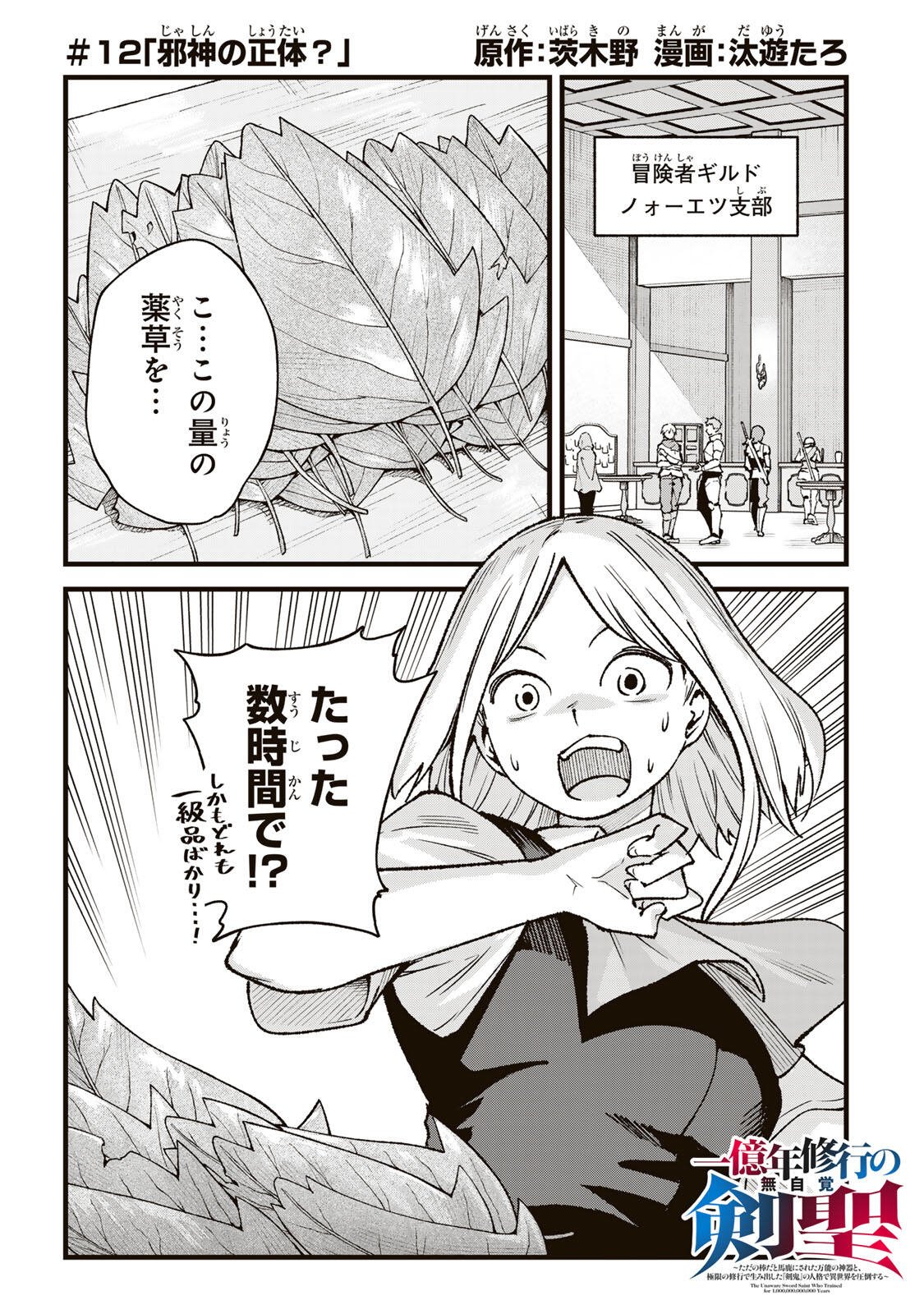 Ichioku Nen Shugyo no Mujikaku Kensei Chapter 12 1ページ