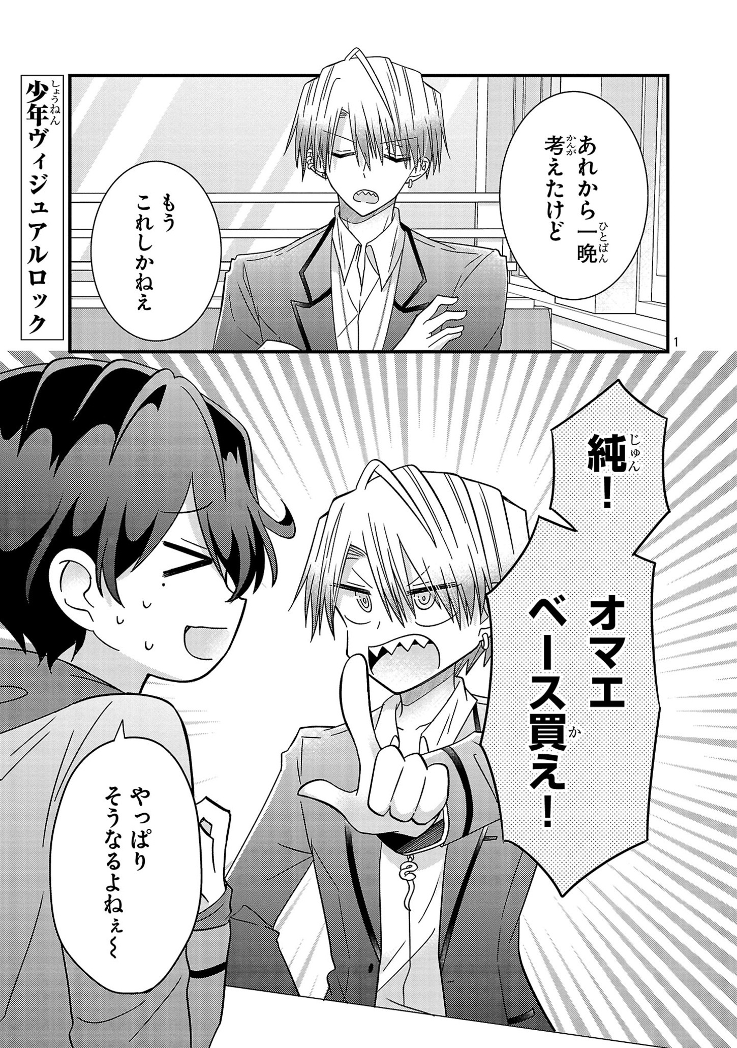 Shounen Visual Rock Chapter 7.1 1ページ