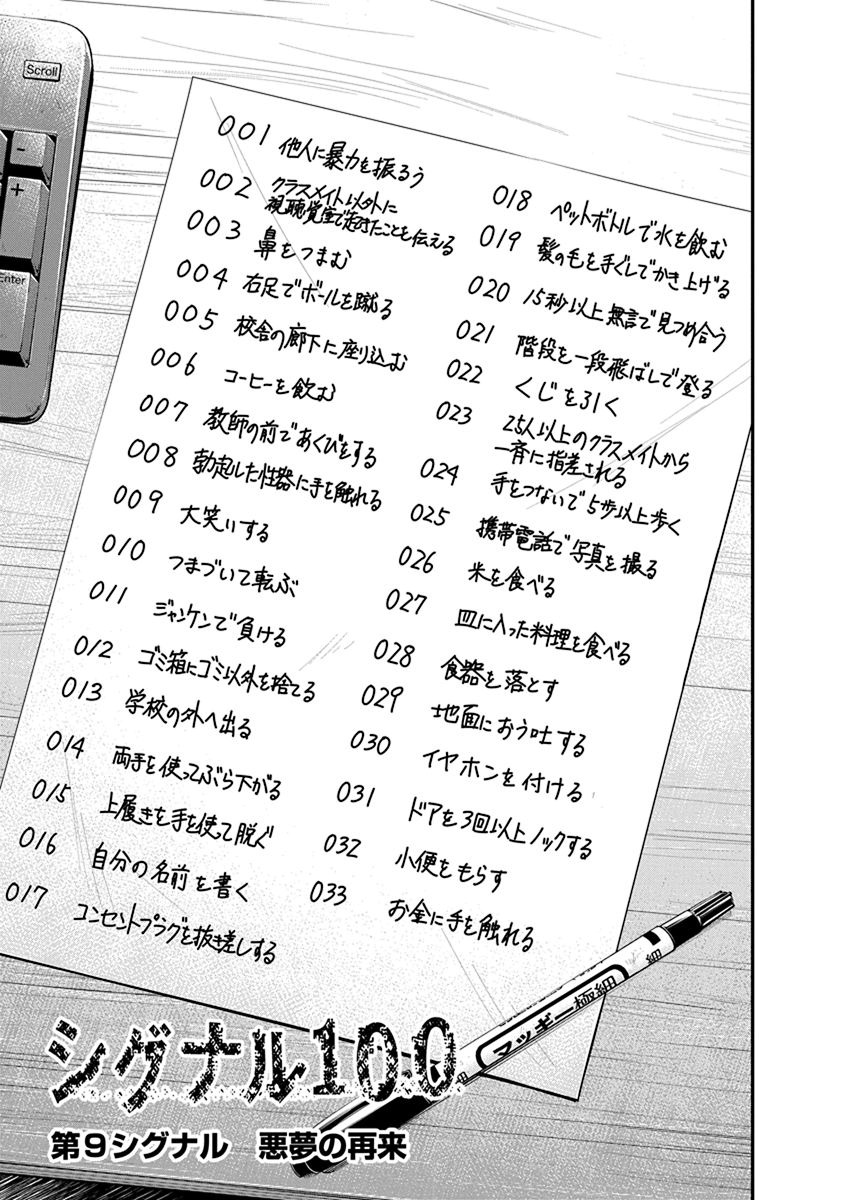 Signal 100 Chapter 9 1ページ