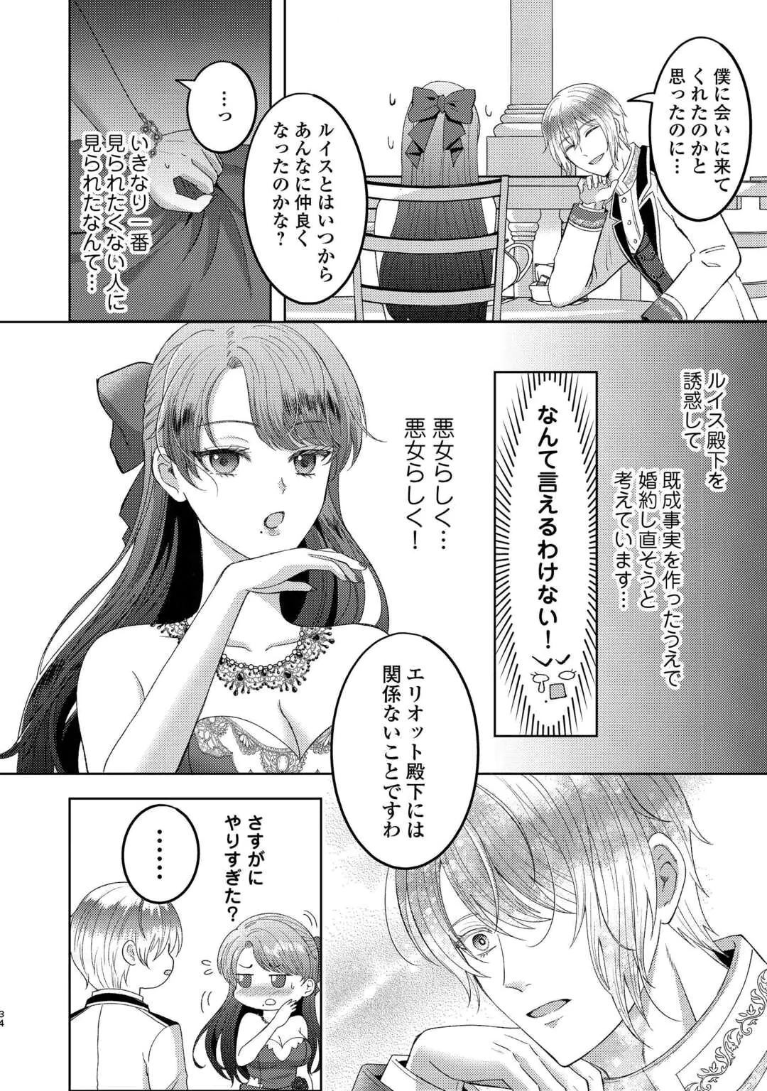 Tensei Shitara Kyonyuu Bijin datta node, Akujo ni Natte demo Suki na Hito wo Yuuwaku Shimasu Chapter 1 34ページ