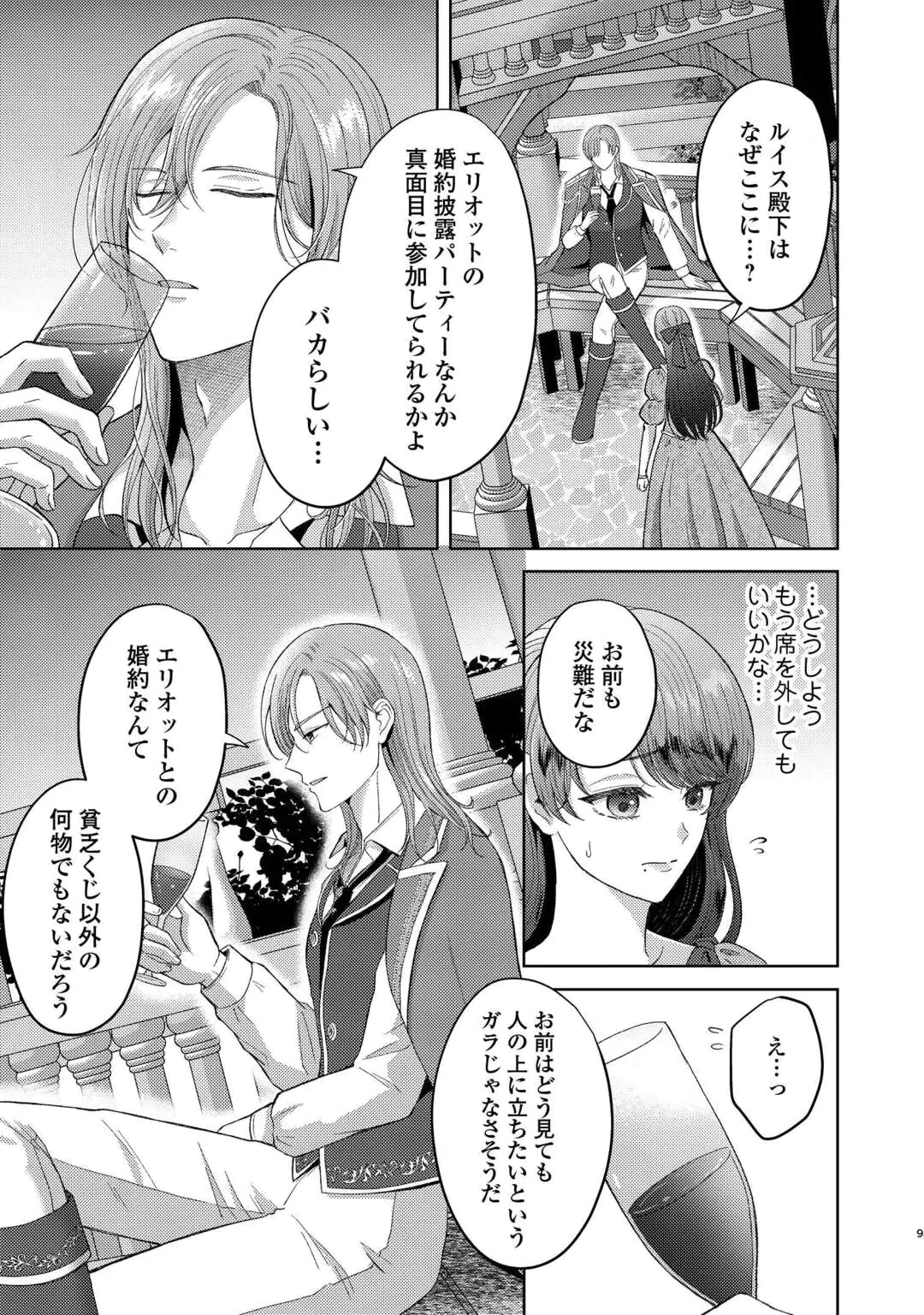 Tensei Shitara Kyonyuu Bijin datta node, Akujo ni Natte demo Suki na Hito wo Yuuwaku Shimasu Chapter 1 9ページ